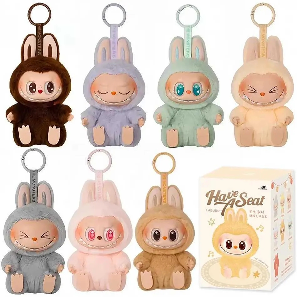 15cm Labubu Macaron The Monsters Labubu Party Vinyl Plush Blind Box Decorative Surprise Box Doll Collection Birthday GiftC250325