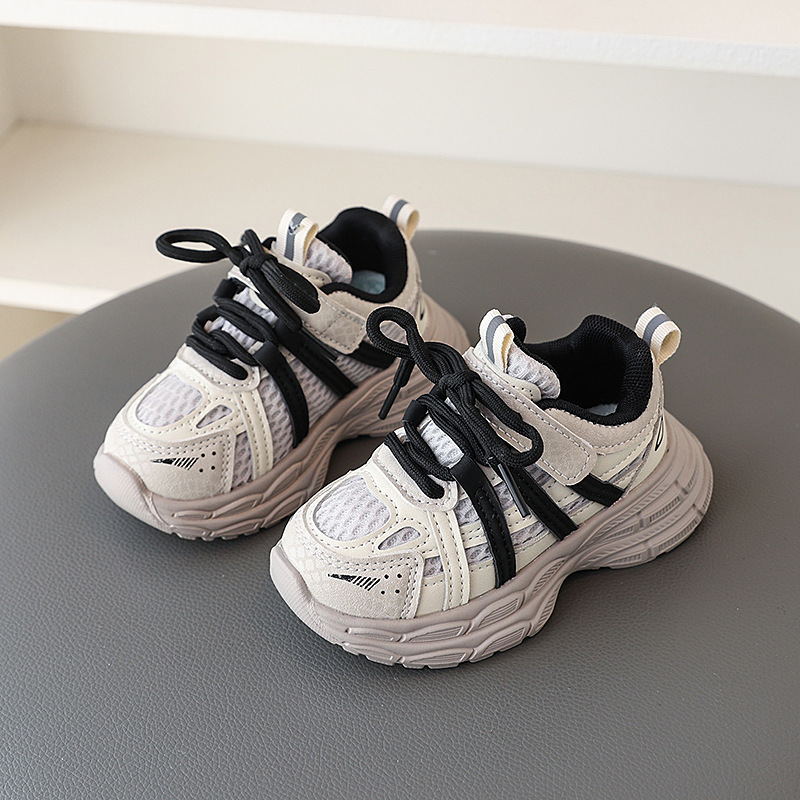 Ddmyshoesvip children's shoes Korean Style Trendy Student Fashion Versatile Casual Hollow Mesh Sneakers Spring Boys And Girls Dad Shoes