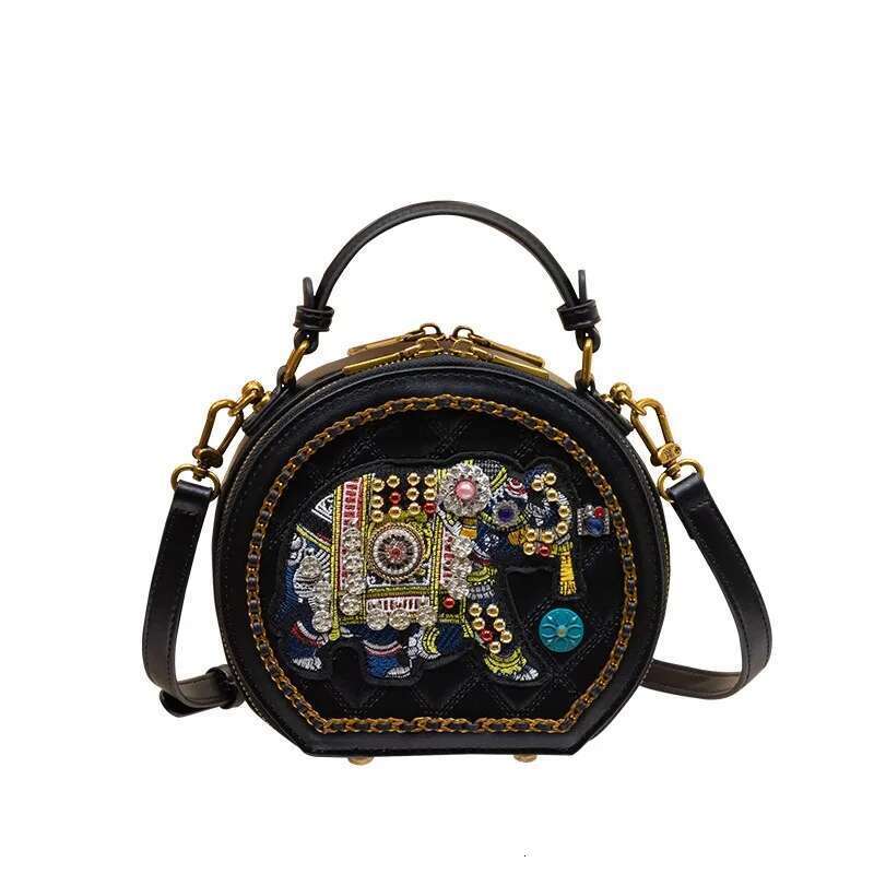 Women's Handbag 2024 New Light Brand Single Shoulder High-End Texture Designer Small Round Bag, Crossbody