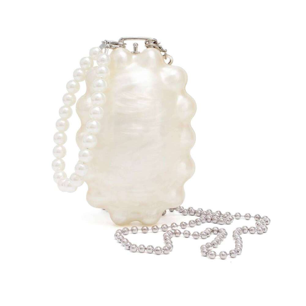 Daisy Evening Mini Clutch Bag Pearl Handbag Fomal Wedding Prom tail Party Shoulder Crossbody Purse with Beading Strap
