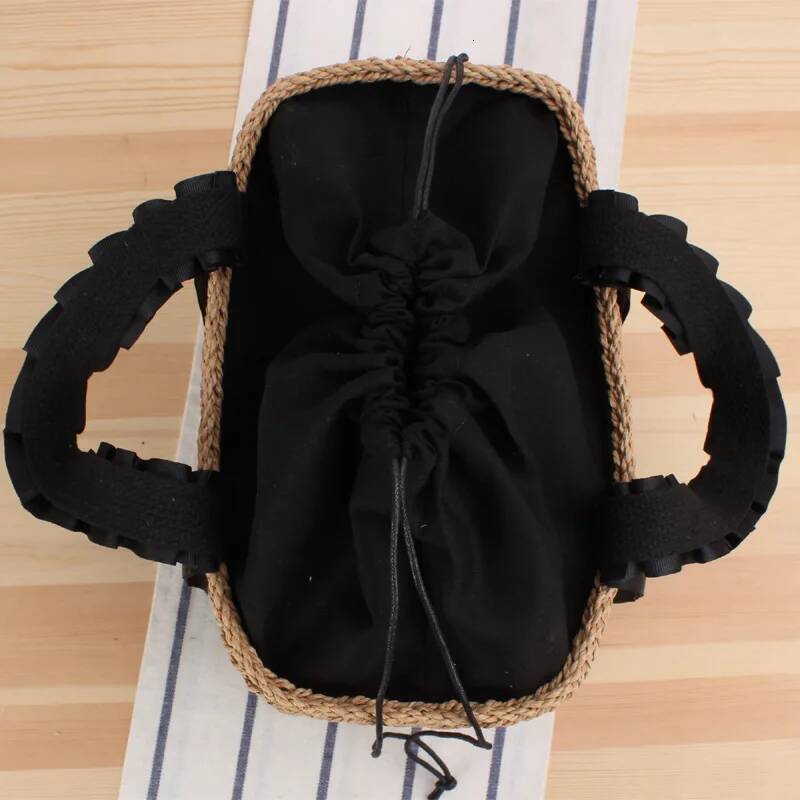 2025 New Simple and Portable Woven Handbag, Japanese and Korean Designer Series, Solid Color Straw Bag, Leisure Beach Bag, Women's Bag 3