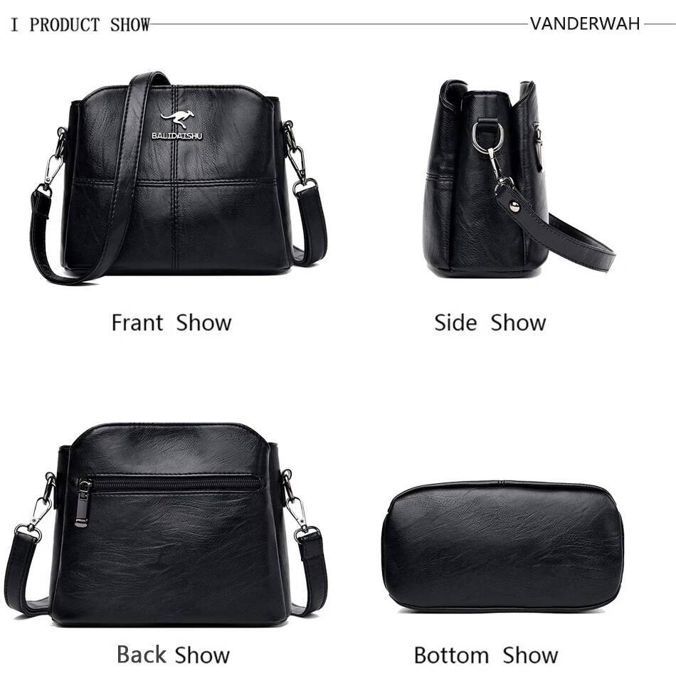 Embroidery Tote High Quality Leather Ladies Handbags 2024 Shoulder Bag Small Crossbody Bags For Women Sac a Main