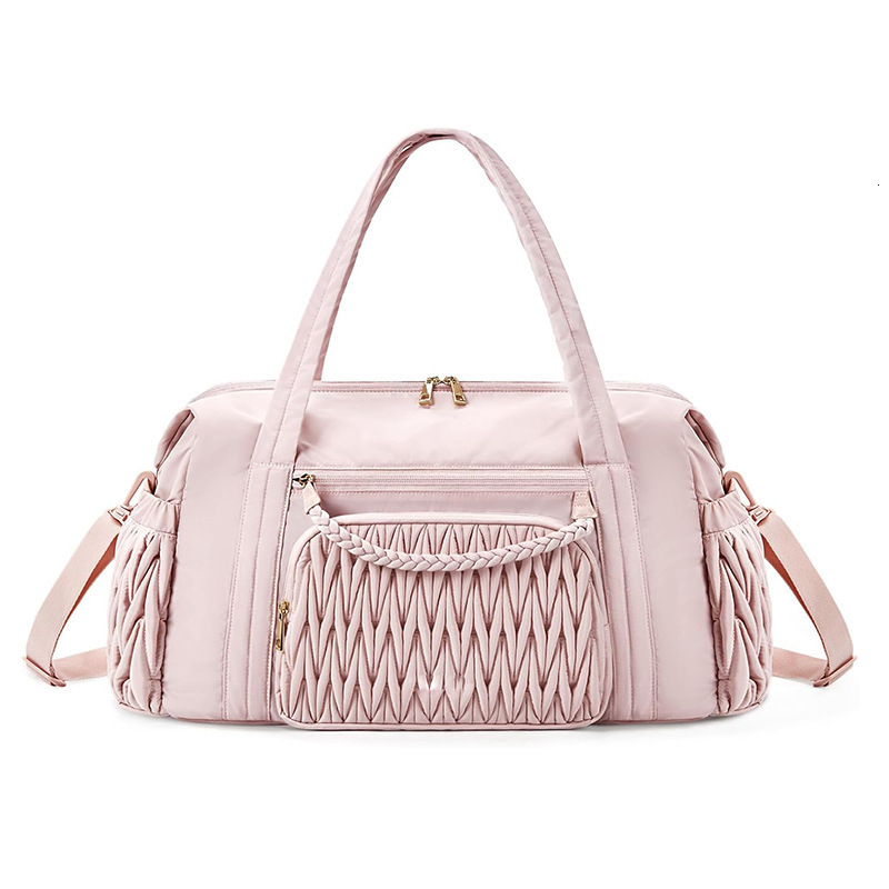 New Tote Women's Quilted Gym Travel Carry-on Duffel Bag