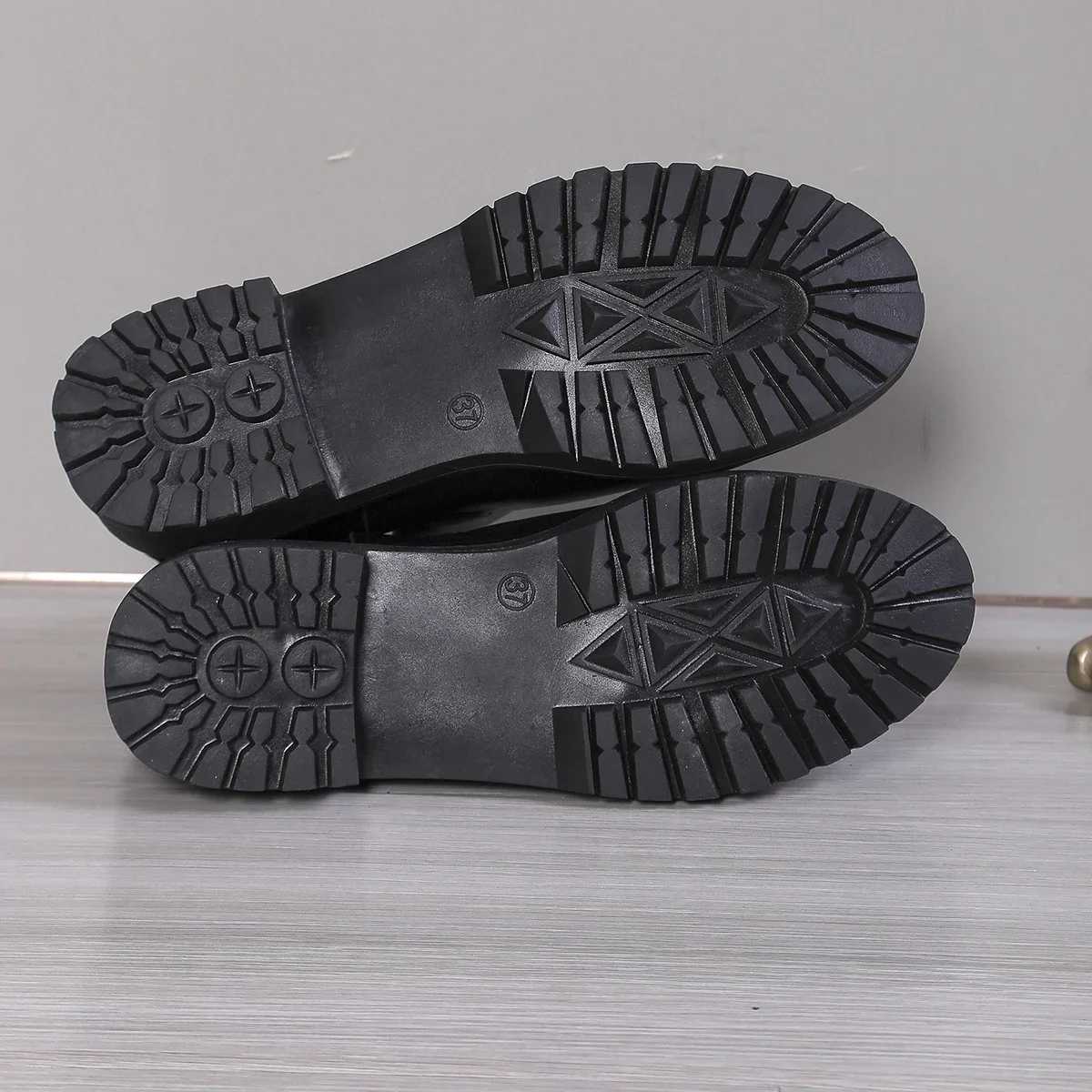 Womens Casual Chelsea Ankle Boots Round Toe Black PU Leather Short Boots Woman Comfort Low Heels Slip On Botas De Mujer 2024 XJ250602