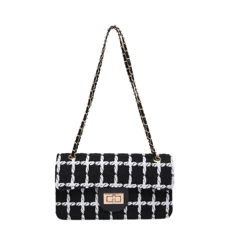 Top brand high-quality new free designer bag cross-border fashion texture shoulder bag new fashion chain slanted square bag new free designer bag