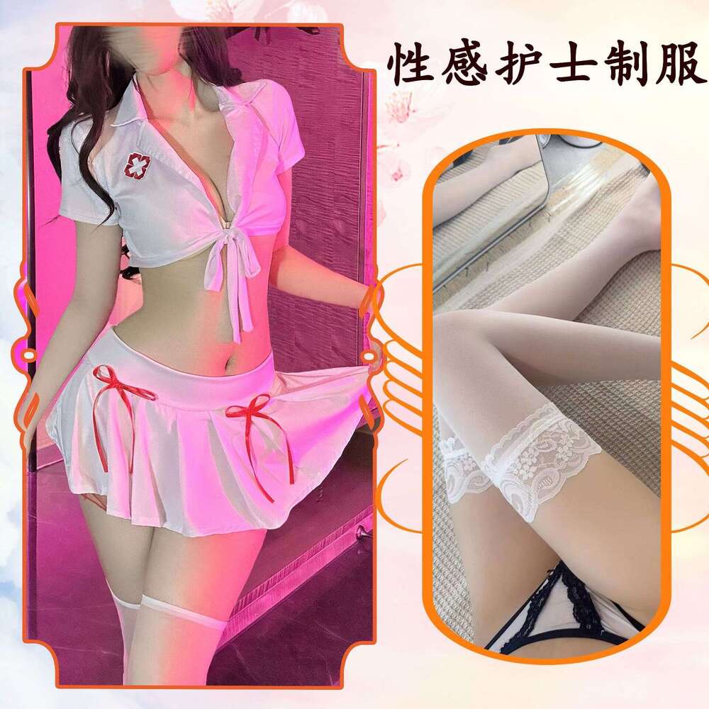 Spell Lingerie Porn Suits Golden Night Fun Lingerie Role Play Nurse Uniform Temptation Set Pure Desire OL Abstinence Style QQNY Bowknot Sexy Lingerie