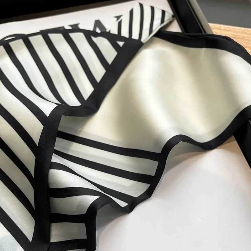 Spring/Summer 13*76cm Long Headband Fashion Ribbon Decorative Luxury Imitation Silk Scarf Womens Occupation Neckerchief W250602