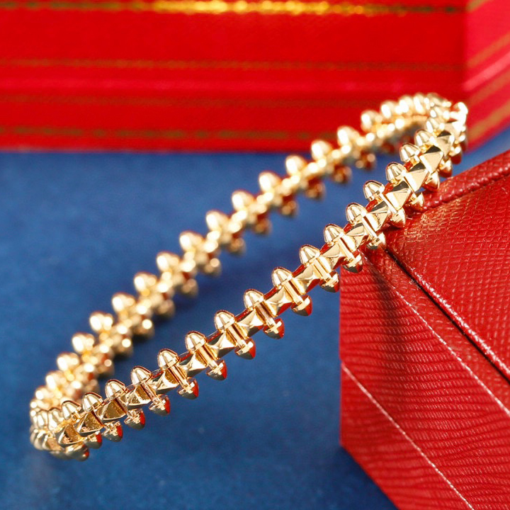 Luxury Designer Bracelet Jewelry Mens Bracelets bullet Bracelet rivet Designer Silver Gold Bangle Classic Athleisure Stainless Steel Unisex Women