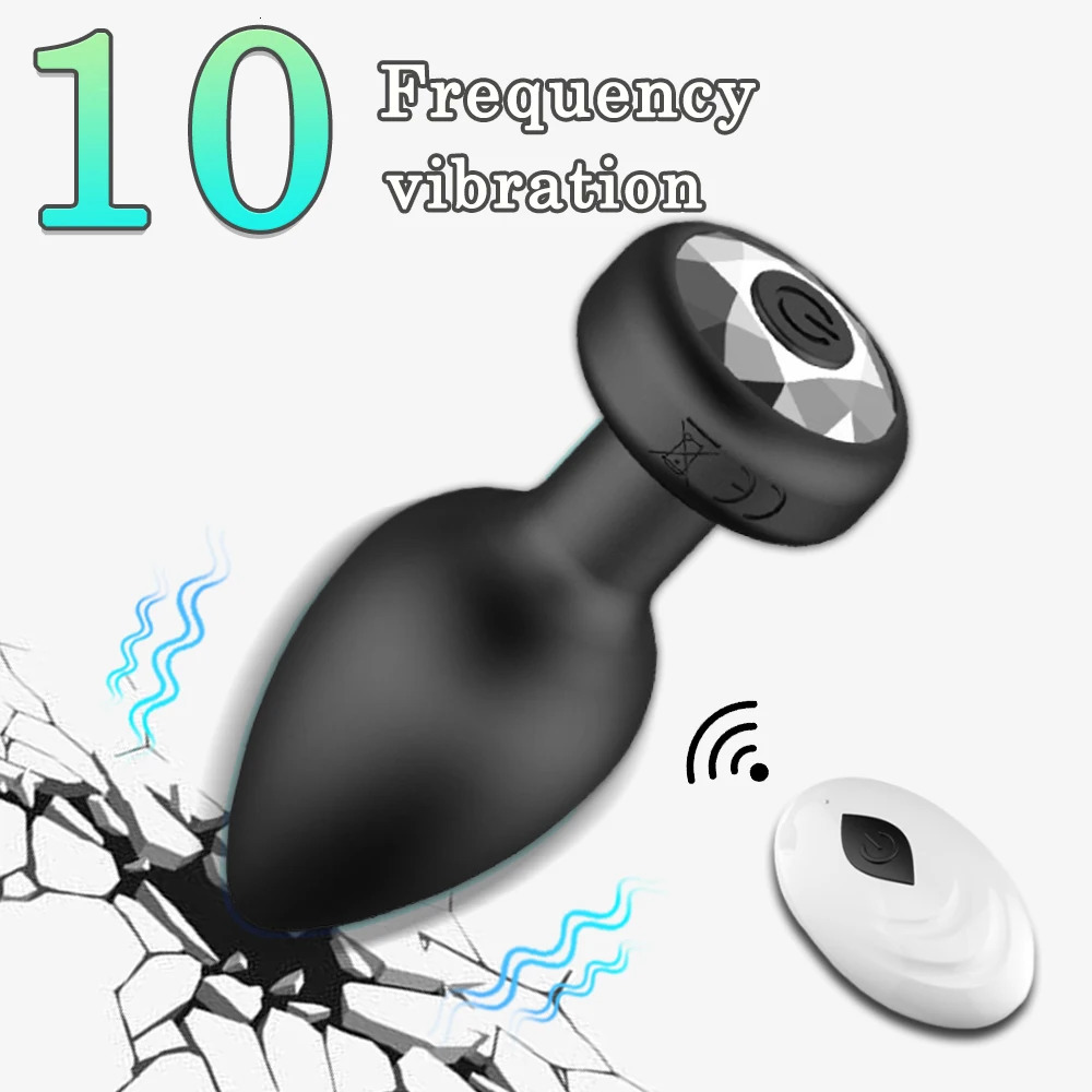 1 pc anal vibratorwireless remote control butt plug male prostate massagervaginal masturbator adult sex toys female male gay 250603