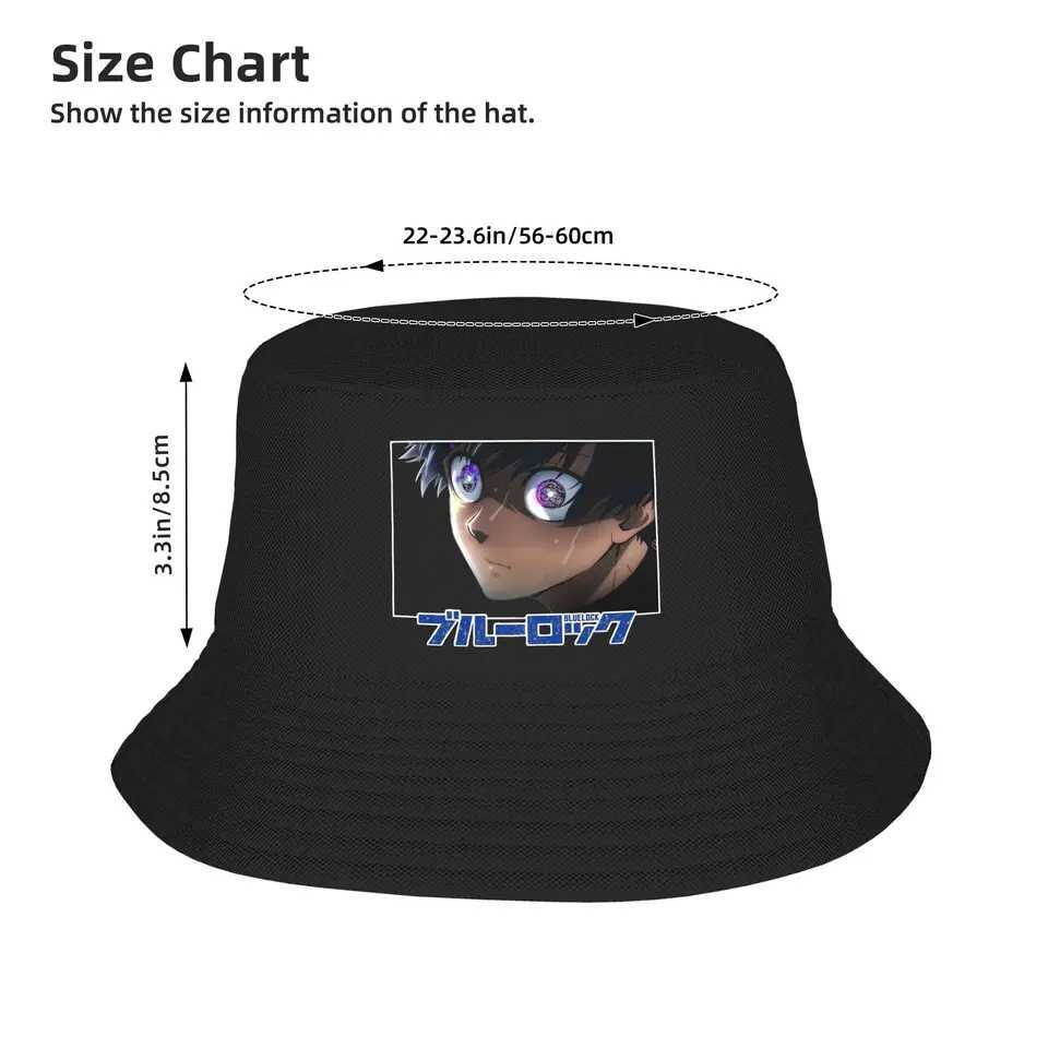 Yoichi Isagi Eyes from Blue Lock Bucket Hat Summer Headwear Merch Fishing Fisherman Hat for Women Men Session Hat Lightweight W250602