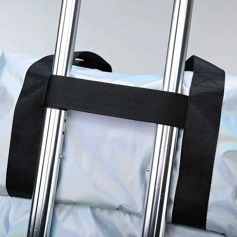 High Capacity Gym Bag Pearlescent Women Fitness Training Handbag With Shoes Pocket Waterproof Yoga Pack Travel Duffel XJ250603