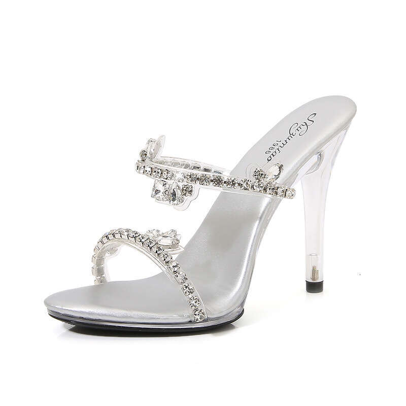Super High Heels Stiletto Rhinestone Nightclub Simple Extreme Women's Catwalk Pole Dance Shoes Crystal High Heels Women Platform High Heels