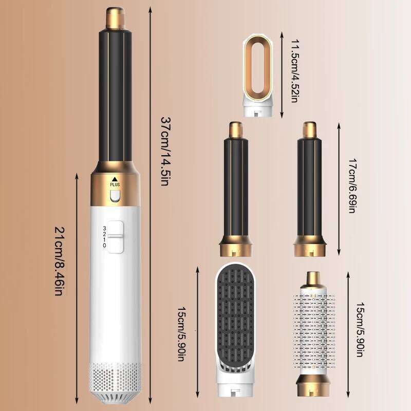 5 In 1 Dryer Hot Air Comb Professional Hair Straightener Curling Iron Styling Tool For Salon And Home Use