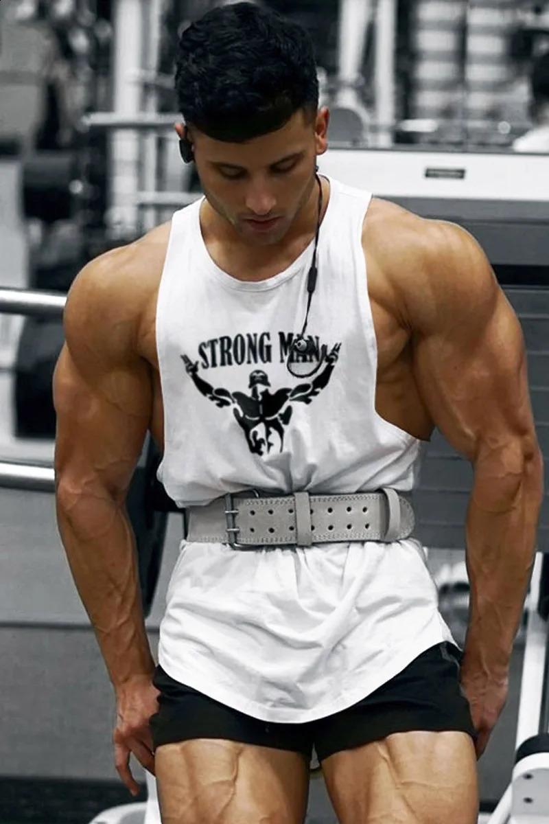 Sleeveless Sweatshirt Fitness Clothing Vests Muscular Man Singlet Men Gym Shirt Mens Clothes Top for Stringer Vest Tops 250527