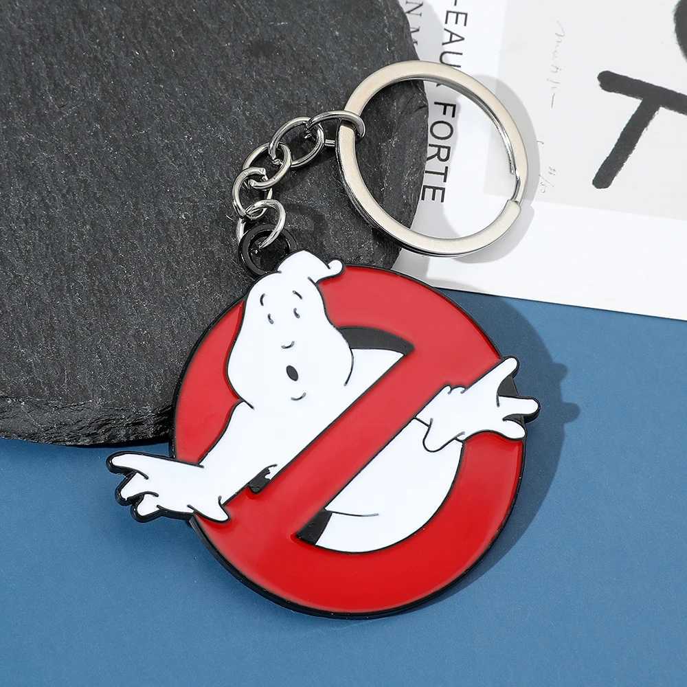 Ghostbusters Keychain Red Ghostbusters death squads Keyring With Red For Women Men Jewelry Keychain XJ250602