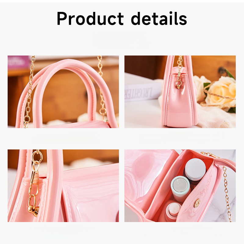 High quality brand new style free designer bag PVC jelly bag shoulder bag crossbody bag mini chain handbag shoulder bag new style free designer bag