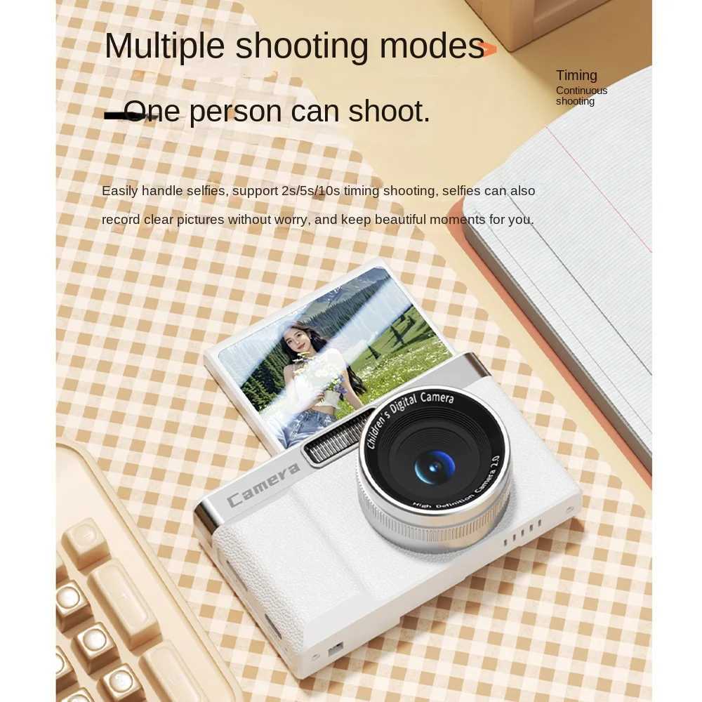 2.4 Sn 1080P HD Digital Camera Anti-Shake 8x Zoom Photography Video Camcorder 4K Recording Autofocus Entry-Level CCD Camera XJ250603