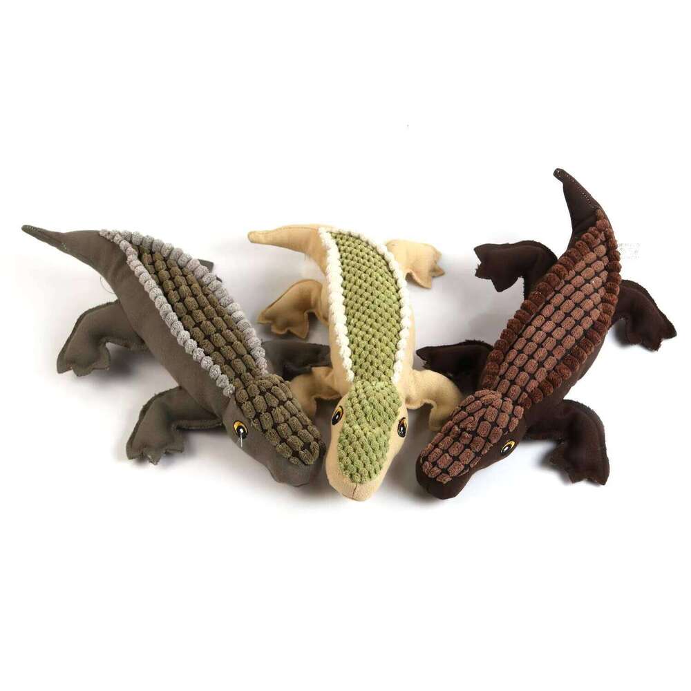 Cute Fashion Gray Squeaky Teething Pet Plush Dog Toy Y260128