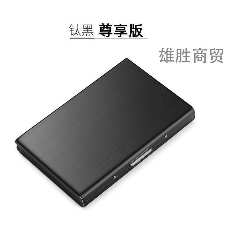 Portable Anti-Theft Anti-Degaussing Metal Holder for Men Women, Simple and Compact RFID Blocking Stainless Steel Card Sleeve