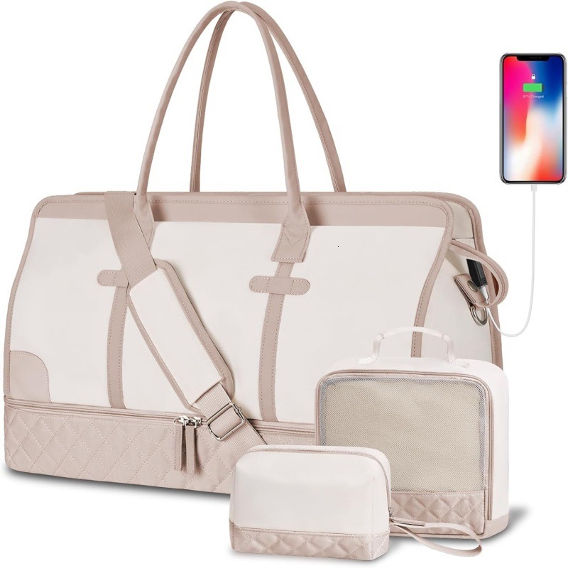 Large Capacity Lage for Women and Men, Carry-on Handheld Bag, Foldable Waterproof Ultra-light Business Trip Travel Bag