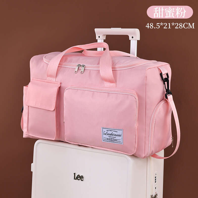 New Large Capacity Waterproof Lage with Handle and Shoulder Strap, Convertible to Trolley, Multi-layer Storage Travel Bag