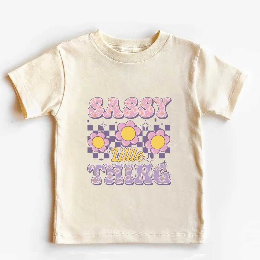 Sassy Little Soul Kids Retro TShirt Retro Natural Toddler Youth Tee Summer Short Sleeve Cute Boho Toddler Girl Shirts Clothes T250603