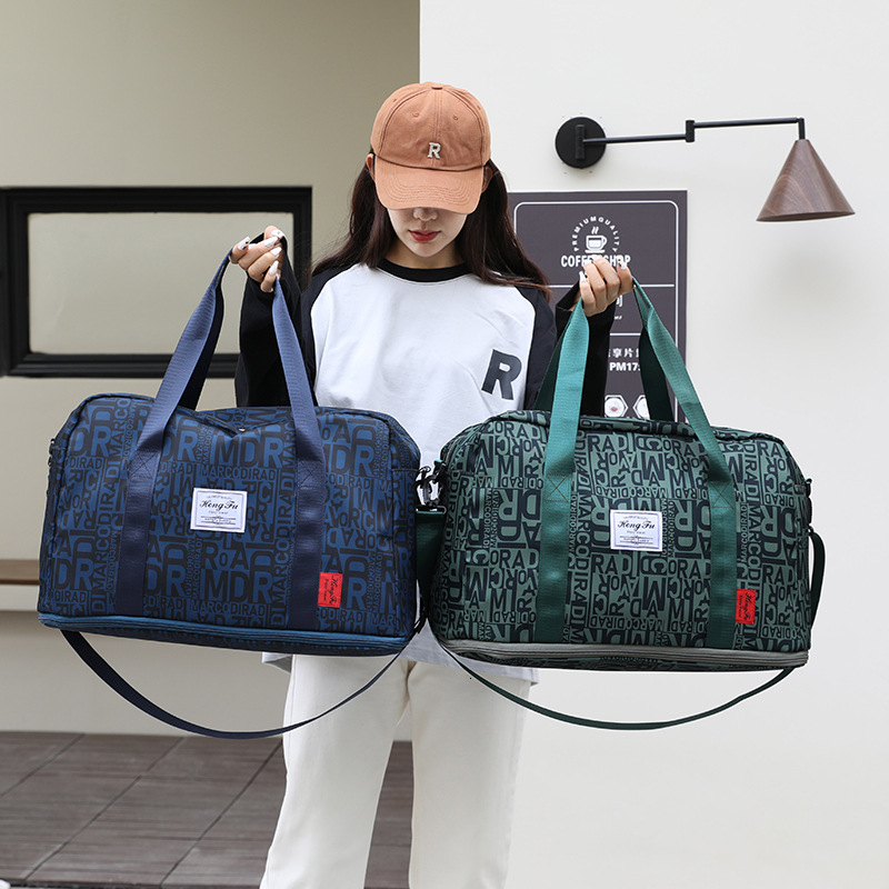 New Tie-Dye Print Gym Large Capacity Dry Wet Separation Sports Training Yoga Short Trip Travel Tote Bag