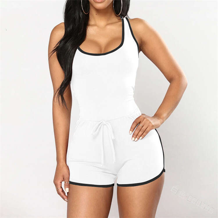 Sexy One-Piece Swimsuit Women's Solid Color Boxer Bikini Swimwear B5