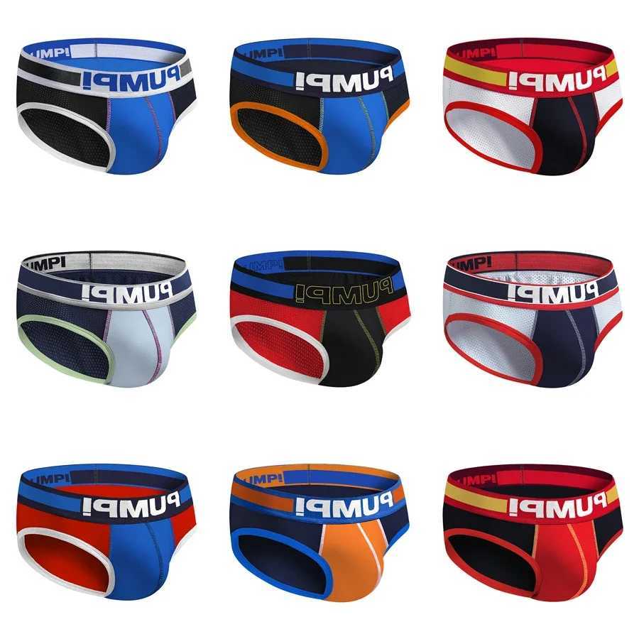 Pcs Sexy Men Underwear Breathable Mesh Mens Briefs Underpants Gays Bikini Briefs Sissy Patchwork Mens Panties Man Brief Trunks W250603