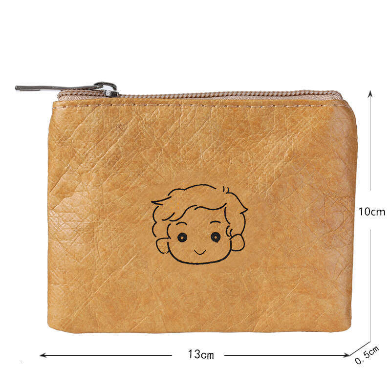 Mini Cute Portable Student Purse Key Earphone Coin Dupont Paper Storage Bag Small Card Holder