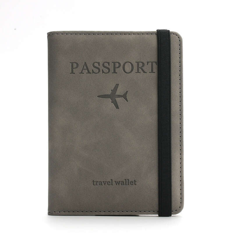 Passport Holder PU Leather Ticket Protector Portable Fashionable Multi-Card Slot Travel Bag