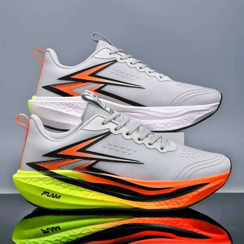 Speciality Carbon Plate Sports Running Shoes Marathon Air Cushion Men Breathable Lightweight Women Comfortable Nonskid Sneakers