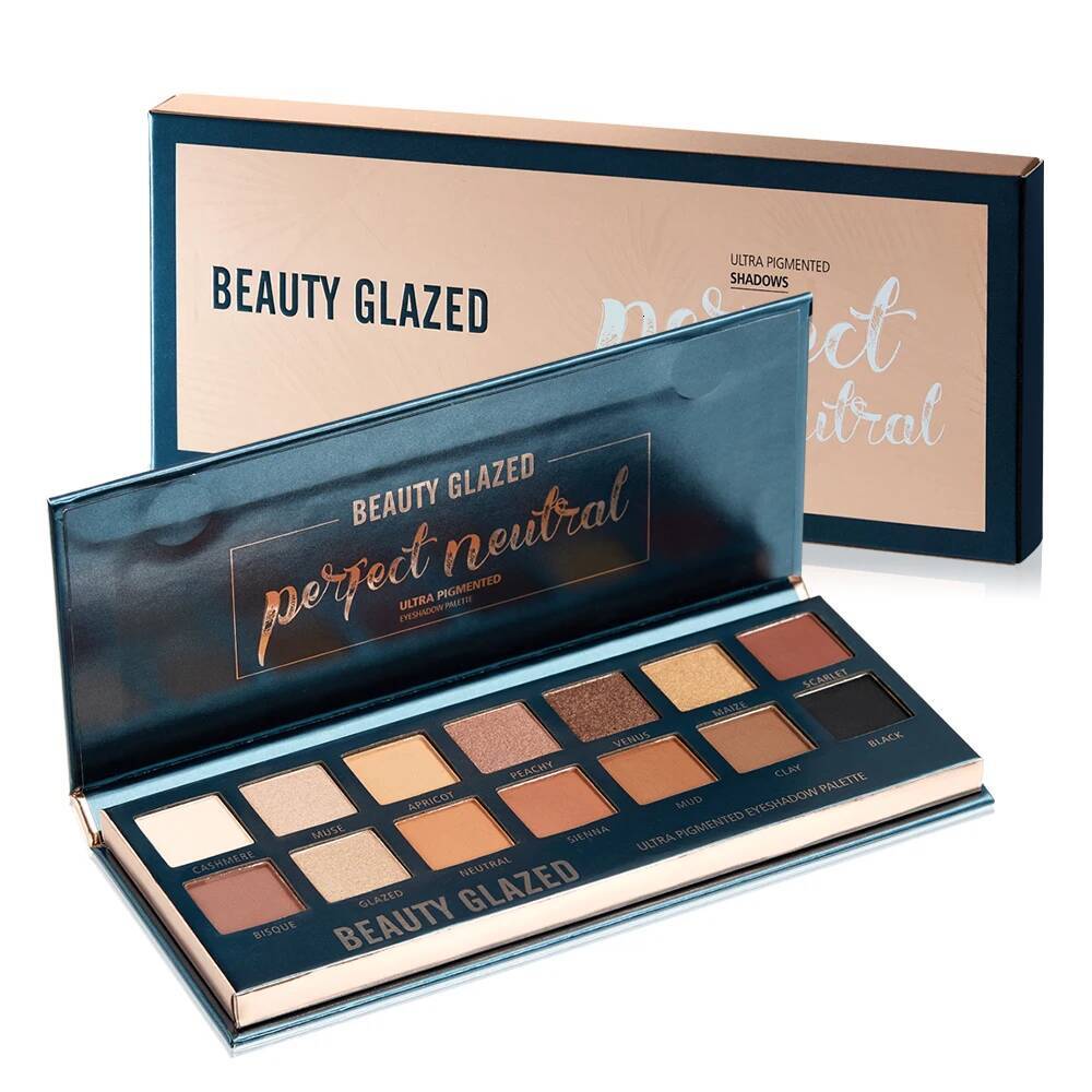 BEAUTY GLAZED Nude Matte 14 Colors Eye shadow Cosmetics Glitter Eyeshadow Palette