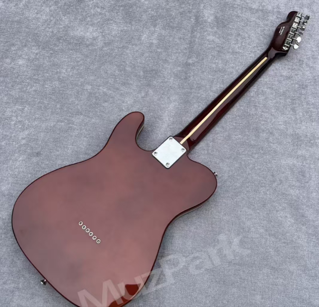 Personalize Your Sound: Unique Brown Trimmed Electric Guitars Available