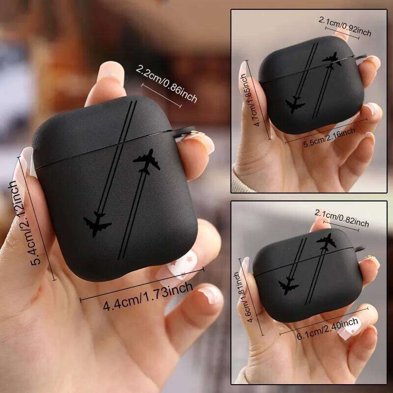 World Travel Soft TPU Case for Pro1 2 3 4 Girl Lover Silicone Wireless Bluetooth Earphone Box Black Cover