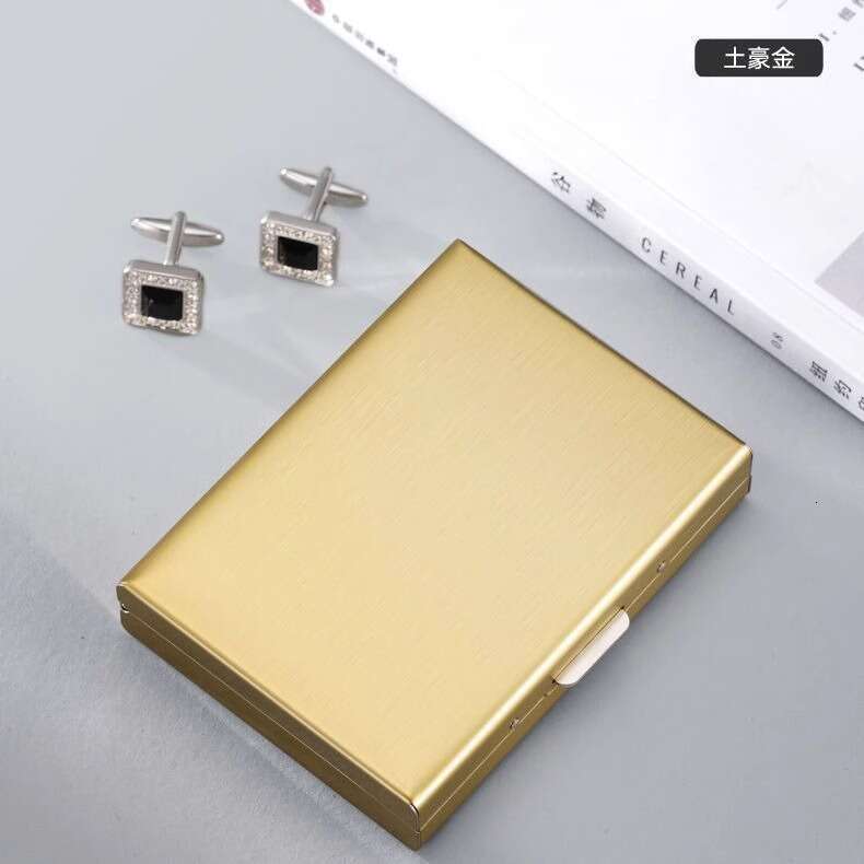 High-end Metal Holder for Men and Women, Stainless Steel Ultra-thin Anti-degaussing Compact Case, Anti-theft Bank Holder, Card Clip