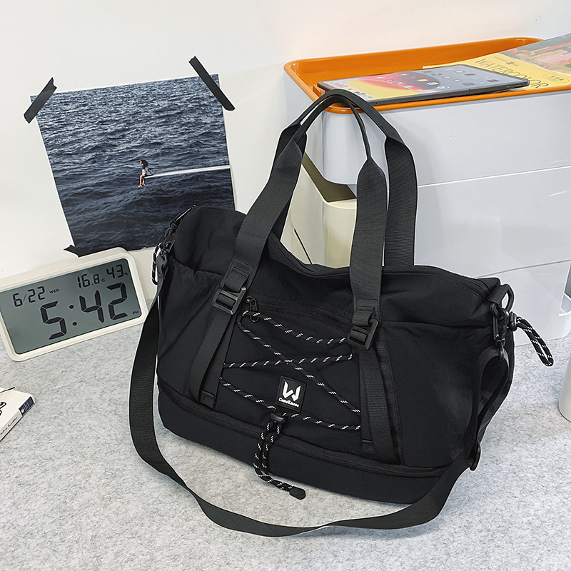 New Large Capacity Women's Lightweight Handbag with Dry and Wet Separation Yoga Fiess Korean Style Short Trip Travel Bag