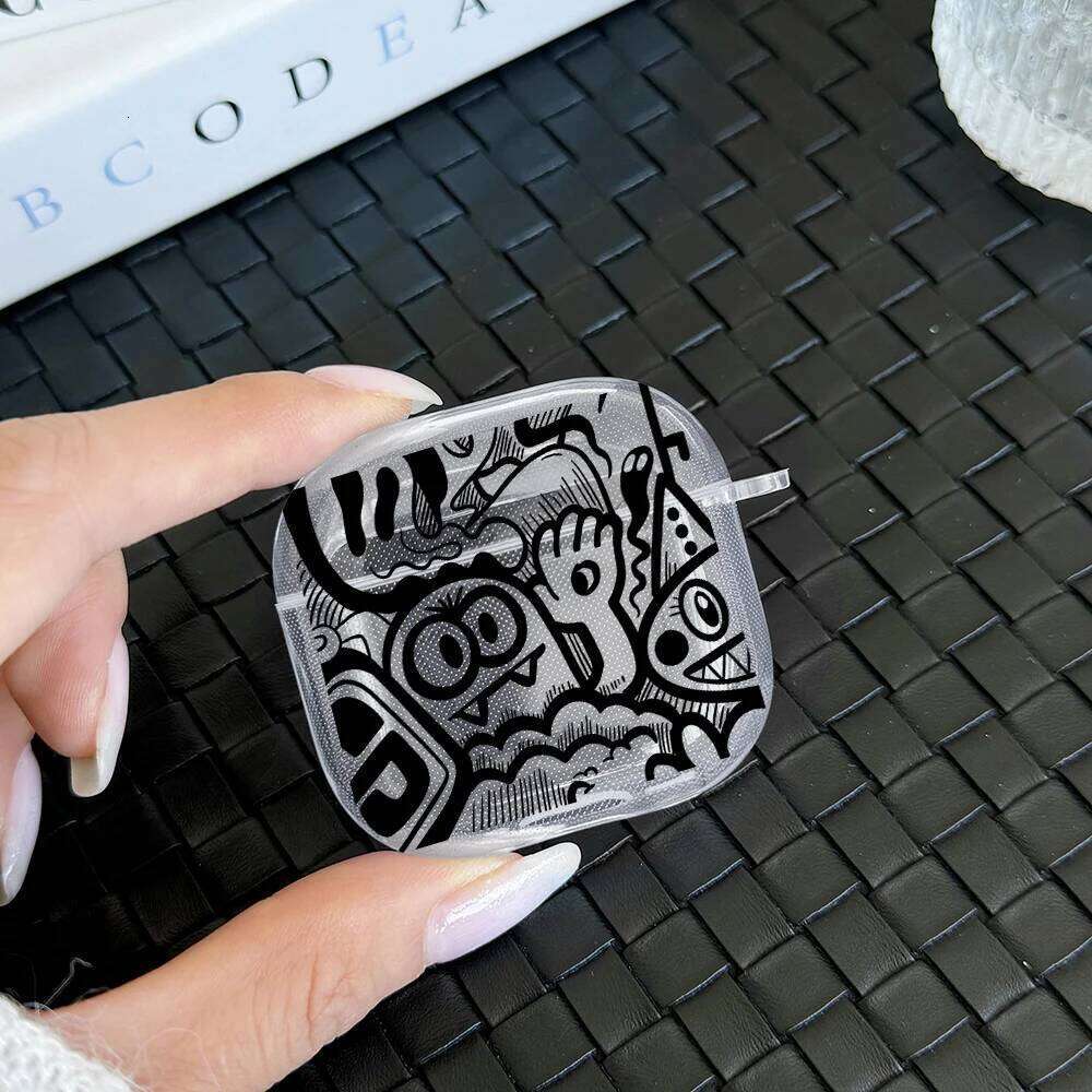 Spider-Web Design Headphone Pro2 TPU Soft Cover For 1 2 3 4 Pro With Red Scratch Detail Protective Case