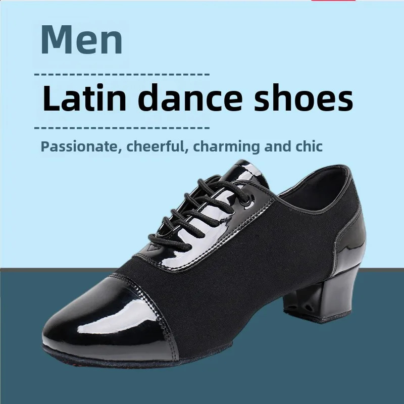 Modern Dance Shoes Men Ballroom Dancing Soft Rubber Sole Suede Sole Optional Large Size Male Jazz Latin Shoes Tango 250528