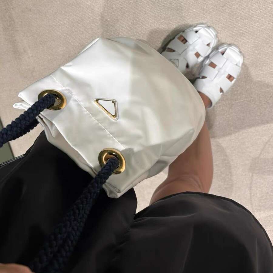 Spring Summer New Fashionable Versatile Nylon Color Block Braided Design Commuter Shoulder Crossbody Bag