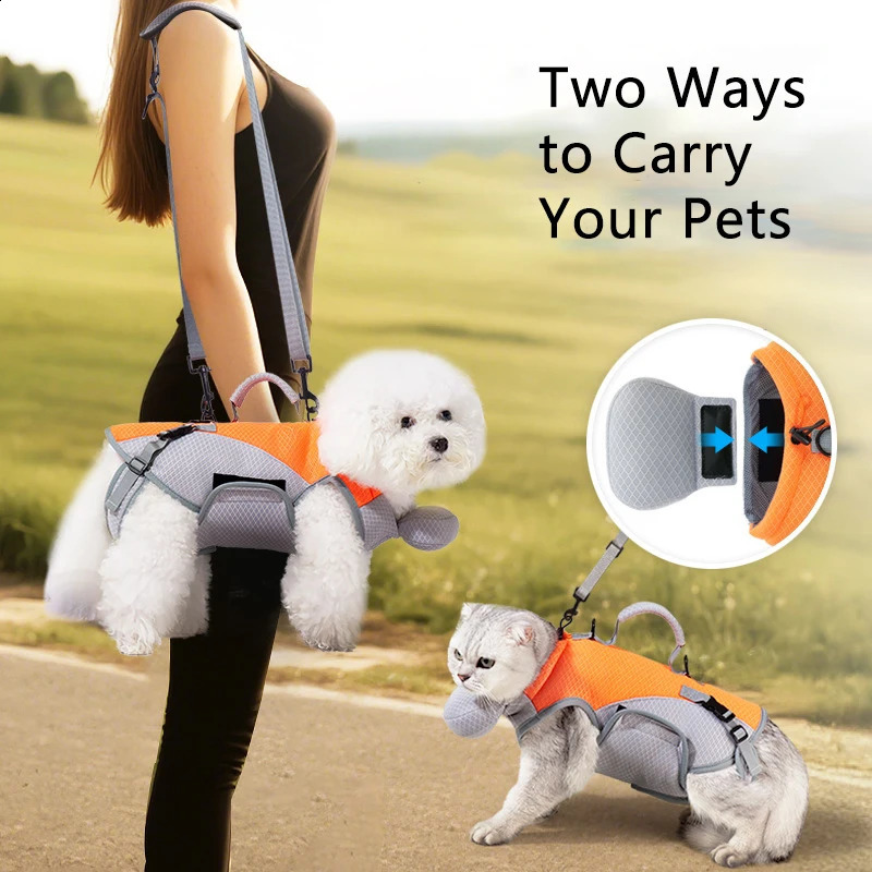 Multifunctional Pet Bag for Cats Small Dogs Breathable Puppy Four-legged Shoulder Bag Portable Outdoor Walking Dog Bags 250526
