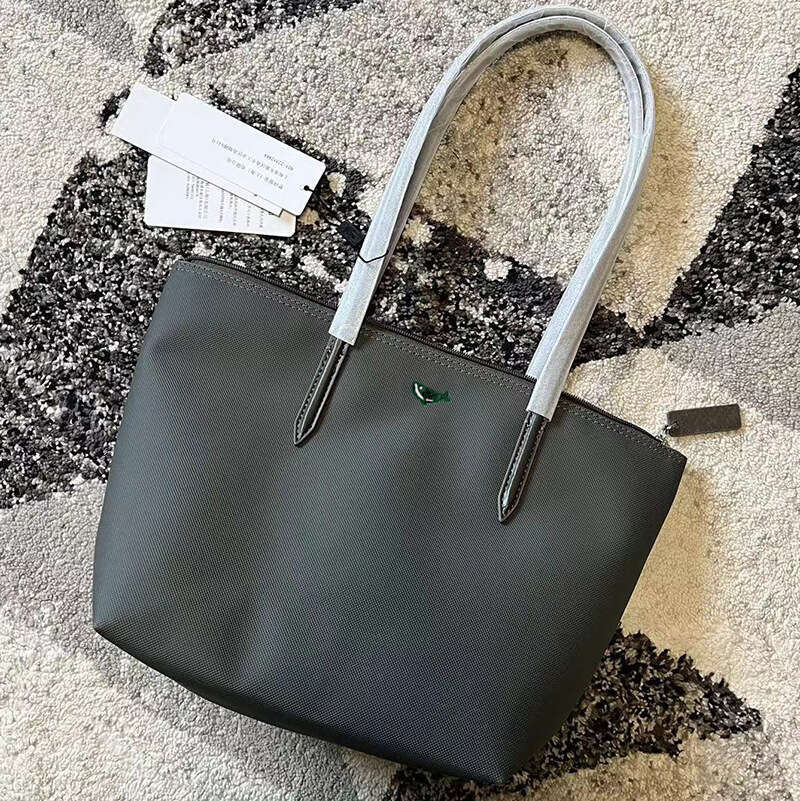 Small Horizontal French Fashion Crocodile PVC Shopping Single Shoulder Handheld Tote Dumpling Bag Waterproof Backpack
