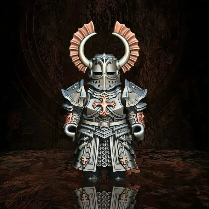 Crusader Ornament Desktop Decoration Copper Pendant Handle Figurine Cultural And Creative Souvenir 250603