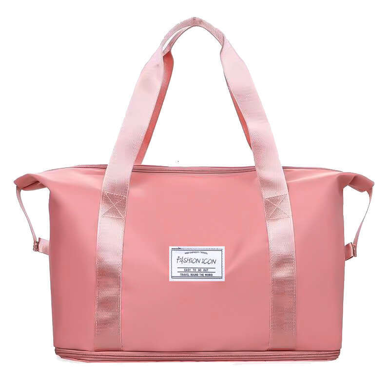 Travel for Women, Short-Distance Lage Storage Large Capacity Handbag, Lightweight Maternity Bag, Pure Color Fiess Bag