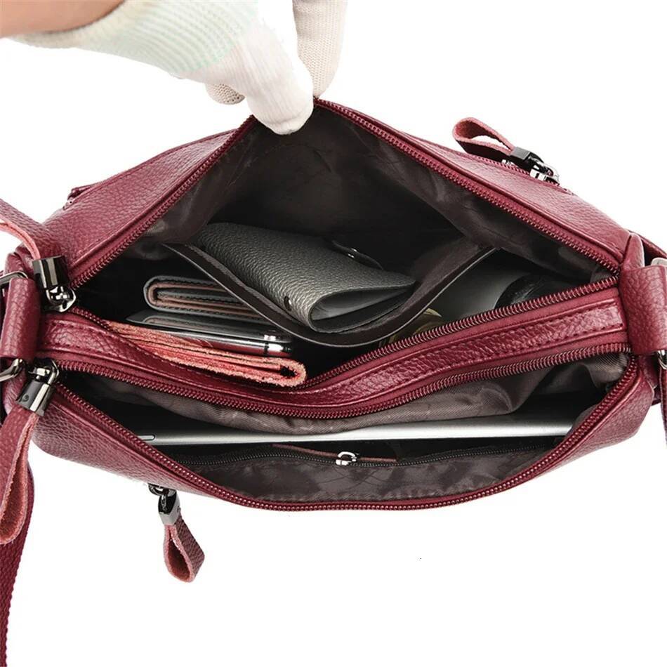 Genuine Brand PU Leather Sac Designer Shoulder Crossbody Hand Bags for Women 2022 Purses and Handbags