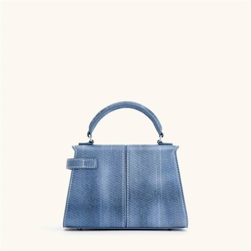 JW PEI Women's Handbag Elise Designer Fashion 2025 New Denim Blue Tote Small Square Crossbody Premium Women Bag
