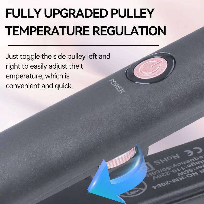 Kemei KM-2064 Multifunctional Hair Straightener & Curling with LCD Display Professional Styling Flat Iron for Women