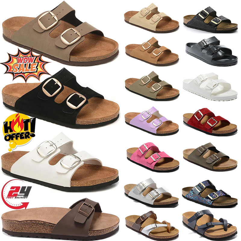 2025 new mens womens designer beach slippers slides sandals soft suede leather taupe mocha beige mud sand blue grey pink scuffs platform black slipper