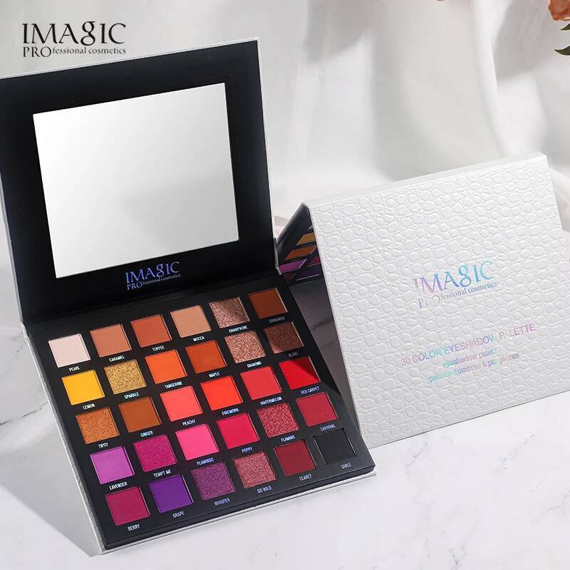 IMAGIC Eyeshadow Matte Make Up Palette Highlight Blus Shimmer Pearlescent Waterproof Eye shadow Powder And Body Paint