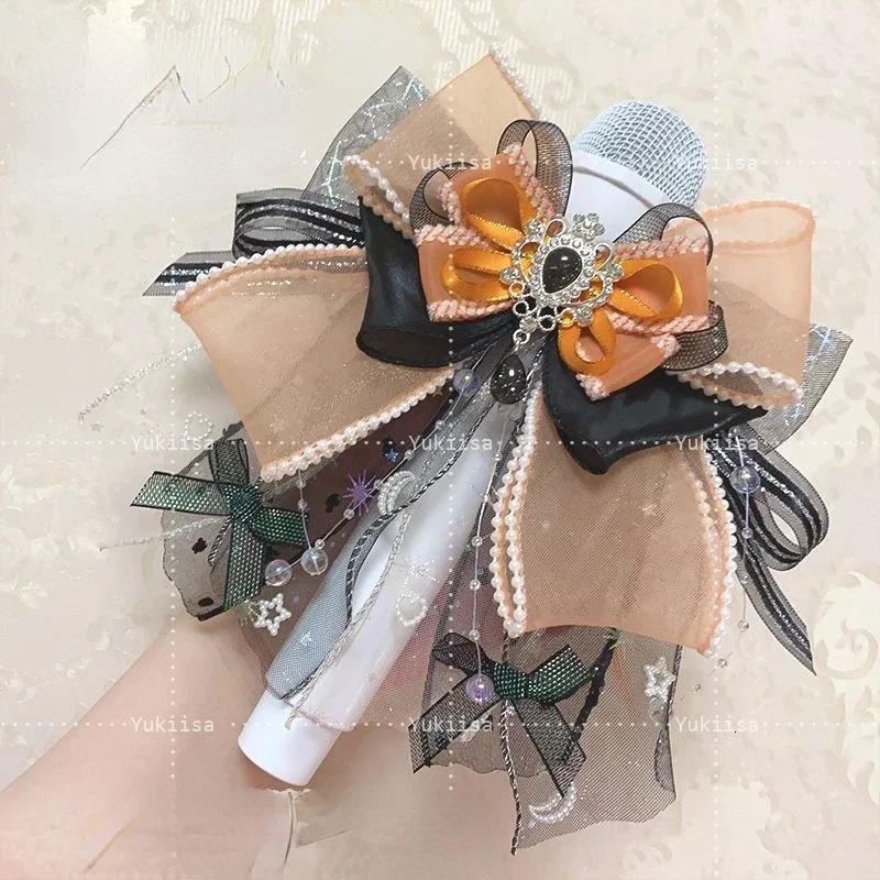 Womens Rhinestone Bow Tie Cosplay Party Shirt Collar Flowers Brooch Headpiece Clip Fashion Lolita Accessories Gifts 250530
